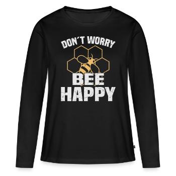 Beekeeper saying - Women's Premium Organic Long Sleeve Shirt - black - Front - Julia (174cm)