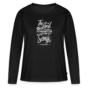 Jésus Dieu Christ Christ Religion Don - T-shirt manches longues Premium bio Femme - noir - Devant - Julia (174cm)