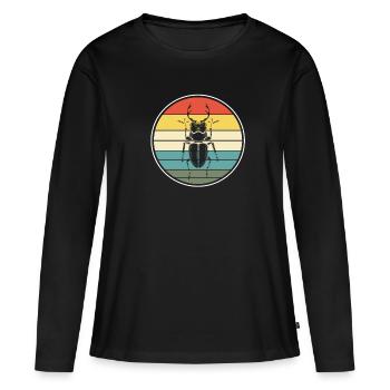 insecte - T-shirt manches longues Premium bio Femme - noir - Devant - Julia (174cm)