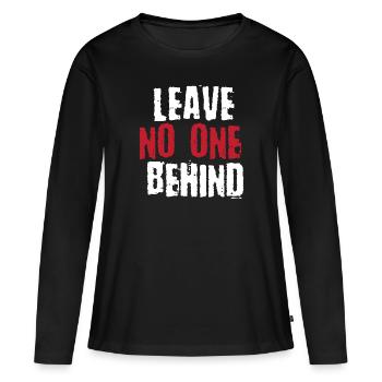 Cohésion cadeau tolérance empathie - T-shirt manches longues Premium bio Femme - noir - Devant - Julia (174cm)