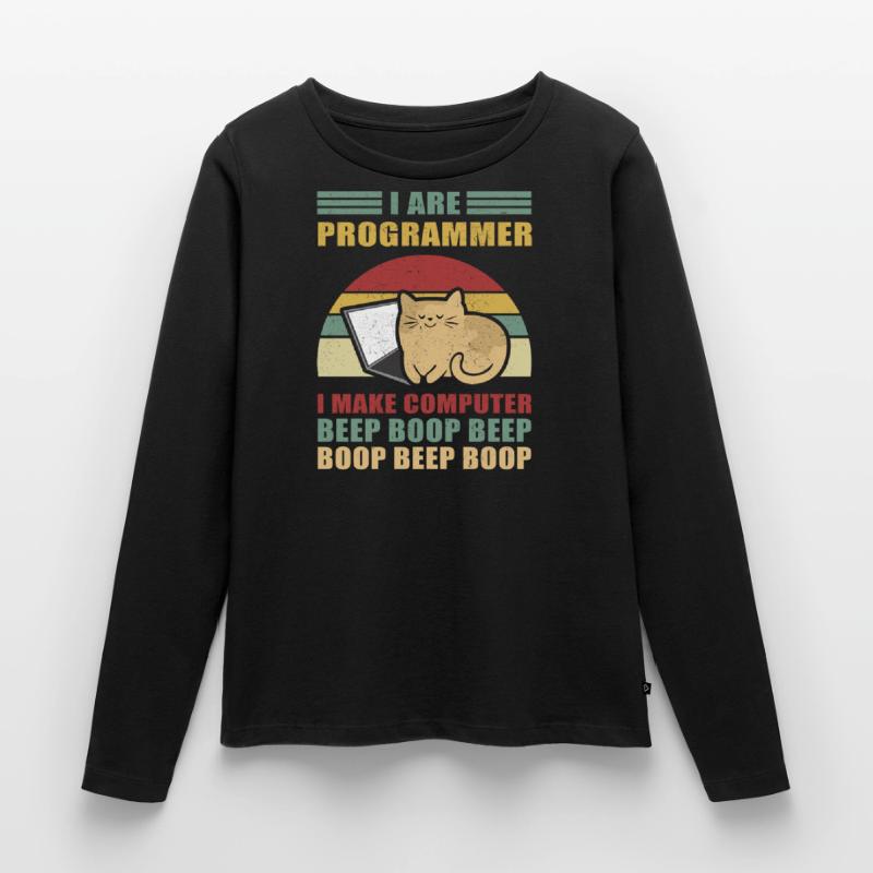 Programmer Gift Admin Computer Computer Computer Scientist Women's Premium Organic Long Sleeve Shirt