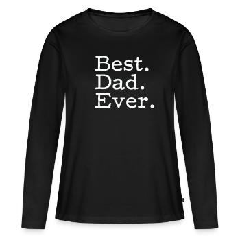 Meilleur papa. Déjà. - Idée cadeau pour papa père - T-shirt manches longues Premium bio Femme - noir - Devant - Julia (174cm)