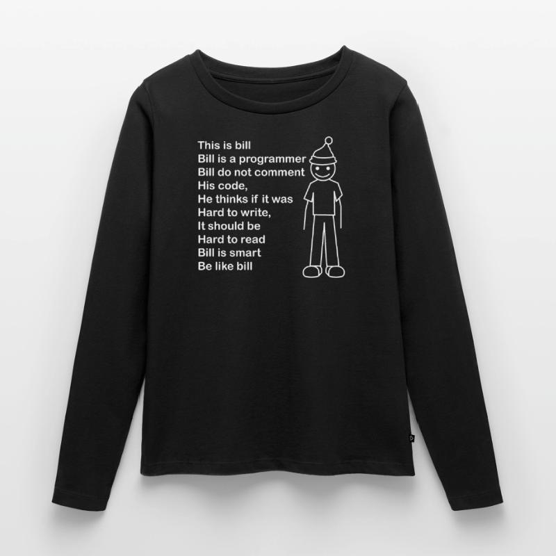 Programmer for Developers Developer Lustiger Women's Premium Organic Long Sleeve Shirt