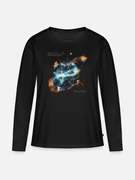 Nebula NGC 5189 - Frauen Premium Bio Langarmshirt - Schwarz