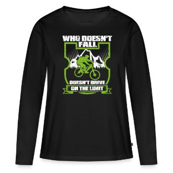 VTT VTT - T-shirt manches longues Premium bio Femme - noir - Devant - Julia (174cm)