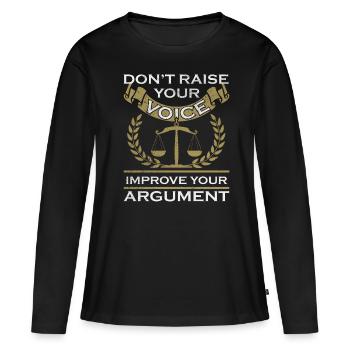 Avocat juriste avocat avocat - T-shirt manches longues Premium bio Femme - noir - Devant - Julia (174cm)