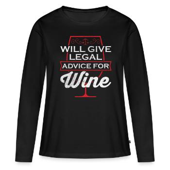 Avocat juriste avocat avocat - T-shirt manches longues Premium bio Femme - noir - Devant - Julia (174cm)