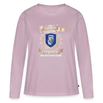 Hessischer Äppler, Apfelwein - Frauen Premium Bio Langarmshirt - Altrosa - Vorne - Julia (174cm)