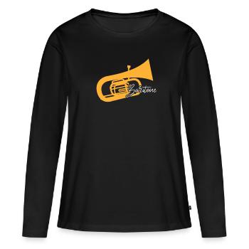 Baryton Baritonhorn concert concert - T-shirt manches longues Premium bio Femme - noir - Devant - Julia (174cm)
