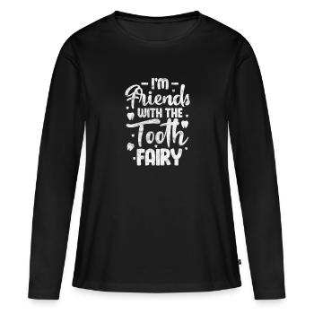 Dentiste dentiste Dentiste Dentist Cadeau - T-shirt manches longues Premium bio Femme - noir - Devant - Julia (174cm)