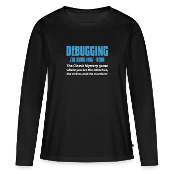 Software Developer Programmer Software - Women's Premium Organic Long Sleeve Shirt - black - Front - Julia (174cm)