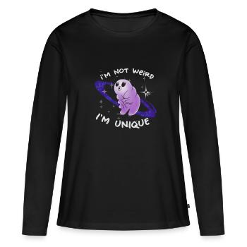 Humor - Frauen Premium Bio Langarmshirt - Schwarz - Vorne - Julia (174cm)