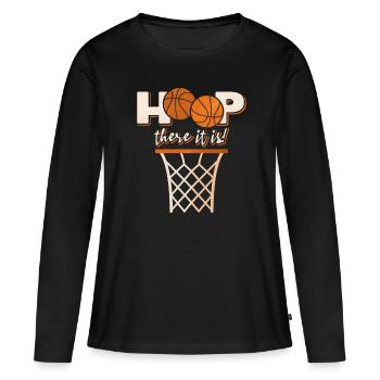 Basketball hoop - Women's Premium Organic Long Sleeve Shirt - black - Front - Julia (174cm)