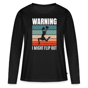 Cheerleading - T-shirt manches longues Premium bio Femme - noir - Devant - Julia (174cm)