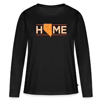 Accueil Nevada Cadeau - T-shirt manches longues Premium bio Femme - noir - Devant - Julia (174cm)