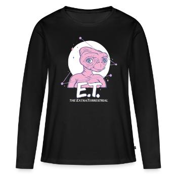 E.T. The Extra-Terrestrial Moon - Women's Premium Organic Long Sleeve Shirt - black - Front - Julia (174cm)