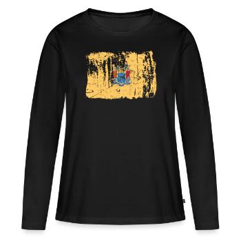Beauté du cadeau du New Jersey - T-shirt manches longues Premium bio Femme - noir - Devant - Julia (174cm)