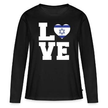 Chypre - T-shirt manches longues Premium bio Femme - noir - Devant - Julia (174cm)