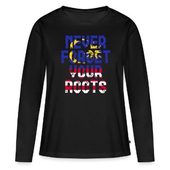Malaysia - Frauen Premium Bio Langarmshirt - Schwarz - Vorne - Julia (174cm)