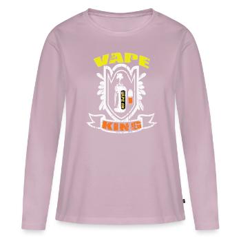 e-zigaretten e-shisha rauchen dampfen - Frauen Premium Bio Langarmshirt - Altrosa - Vorne - Julia (174cm)