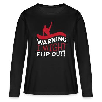 Gymnastik Turnen Barren Trampolin Ringe Turner - Frauen Premium Bio Langarmshirt - Schwarz - Vorne - Julia (174cm)