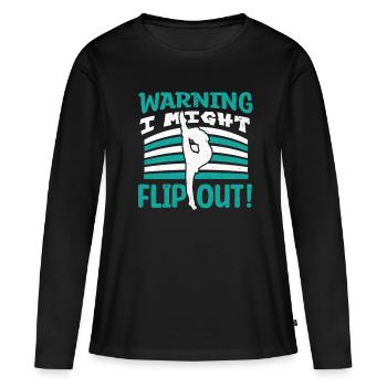 Gymnastik Turnen Barren Trampolin Ringe Turner - Frauen Premium Bio Langarmshirt - Schwarz - Vorne - Julia (174cm)