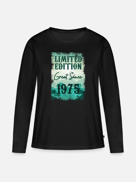 Unique En Son Genre Depuis 1975 - Ekologisk långärmad premium-T-shirt dam - svart