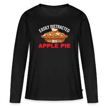Apple pie - Women's Premium Organic Long Sleeve Shirt - black - Front - Julia (174cm)