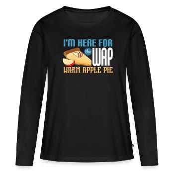 Apple pie - Women's Premium Organic Long Sleeve Shirt - black - Front - Julia (174cm)