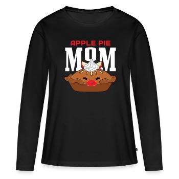 Apple pie - Women's Premium Organic Long Sleeve Shirt - black - Front - Julia (174cm)