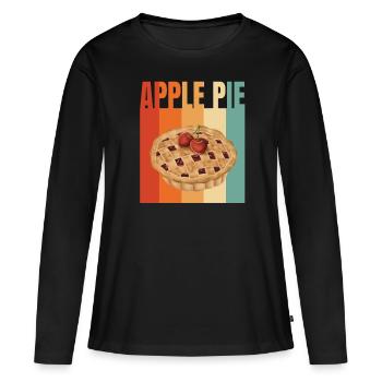 Apple pie - Women's Premium Organic Long Sleeve Shirt - black - Front - Julia (174cm)