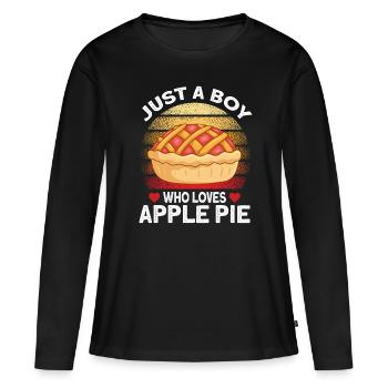 Apple pie - Women's Premium Organic Long Sleeve Shirt - black - Front - Julia (174cm)