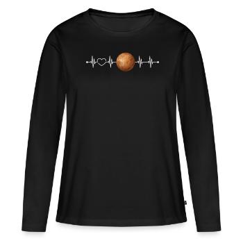 Mercure - T-shirt manches longues Premium bio Femme - noir - Devant - Julia (174cm)