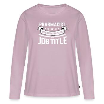 Apotheker - Frauen Premium Bio Langarmshirt - Altrosa - Vorne - Julia (174cm)