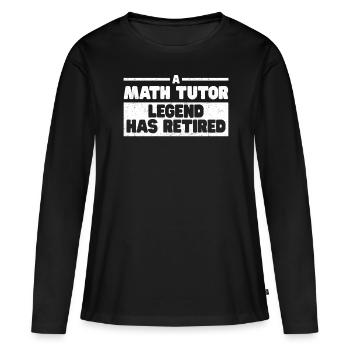 Tuteur Cadeau Tuteur - T-shirt manches longues Premium bio Femme - noir - Devant - Julia (174cm)
