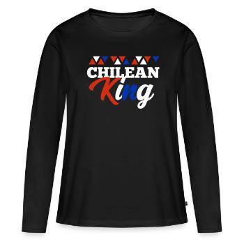 Chili - T-shirt manches longues Premium bio Femme - noir - Devant - Julia (174cm)