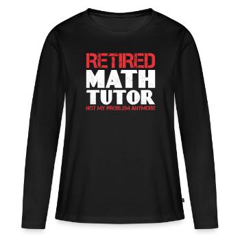 Tuteur Cadeau Tuteur - T-shirt manches longues Premium bio Femme - noir - Devant - Julia (174cm)