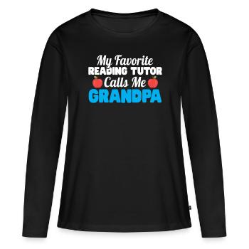 Tuteur Cadeau Tuteur - T-shirt manches longues Premium bio Femme - noir - Devant - Julia (174cm)