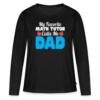 Tuteur Cadeau Tuteur - T-shirt manches longues Premium bio Femme - noir - Devant - Julia (174cm)