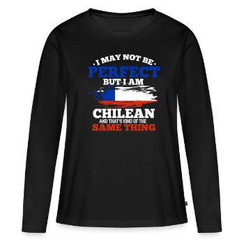 Chili - T-shirt manches longues Premium bio Femme - noir - Devant - Julia (174cm)