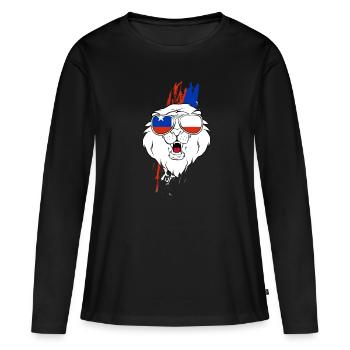 Chili - T-shirt manches longues Premium bio Femme - noir - Devant - Julia (174cm)