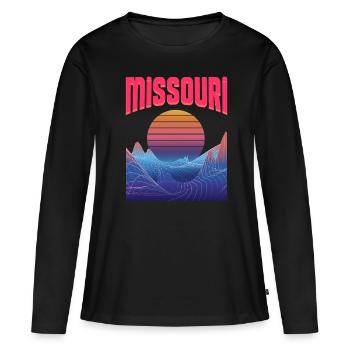 Missouri - Women's Premium Organic Long Sleeve Shirt - black - Front - Julia (174cm)