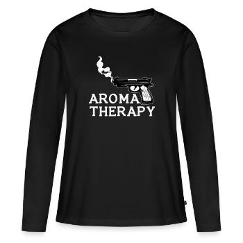 Weapons Fragrance Gift - Women's Premium Organic Long Sleeve Shirt - black - Front - Julia (174cm)