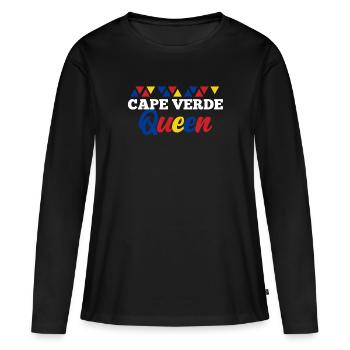 Cap-Vert - T-shirt manches longues Premium bio Femme - noir - Devant - Julia (174cm)