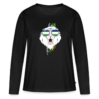 République centrafricaine - T-shirt manches longues Premium bio Femme - noir - Devant - Julia (174cm)