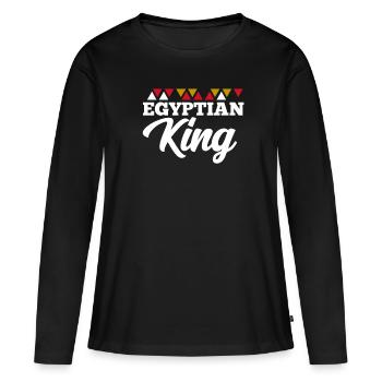 Égypte - T-shirt manches longues Premium bio Femme - noir - Devant - Julia (174cm)