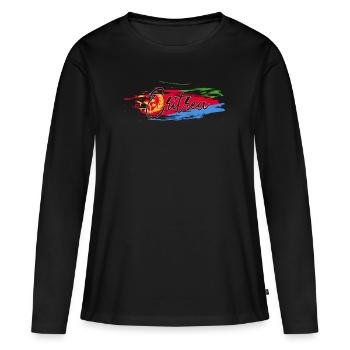 Eritrea - Frauen Premium Bio Langarmshirt - Schwarz - Vorne - Julia (174cm)
