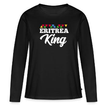 Eritrea - Frauen Premium Bio Langarmshirt - Schwarz - Vorne - Julia (174cm)
