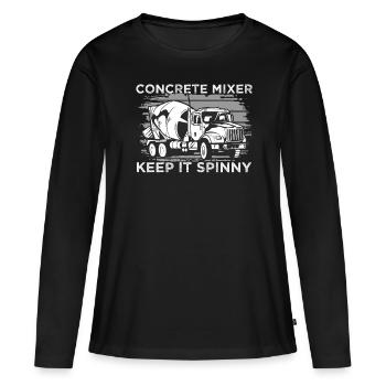 Driver concrete mixer - Women's Premium Organic Long Sleeve Shirt - black - Front - Julia (174cm)