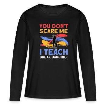 Breakdancing - Frauen Premium Bio Langarmshirt - Schwarz - Vorne - Julia (174cm)